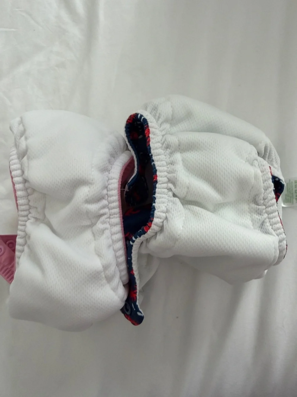 Green sprouts Swim Diaper Pink & Navy Crab Print size 6 months 10-18lbs